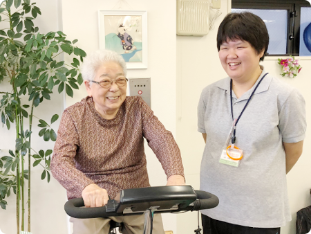 短時間で機能訓練を主体としたデイサービス